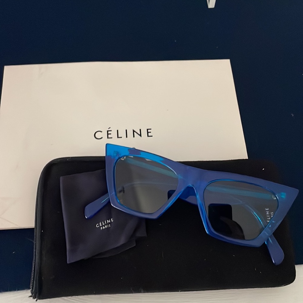 Celine Cl 41468/s in blue. Celine edge sunglasses
